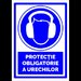 Indicator protectie obligatorie a urechilor